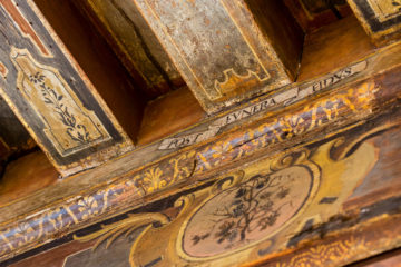 détails du plafons peint de l'Hôtel de Marle