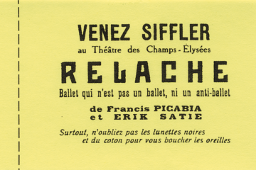 Yellow ticket with black text.
