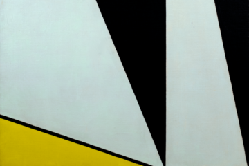 Peinture d'Olle Baertling montrant des triangles