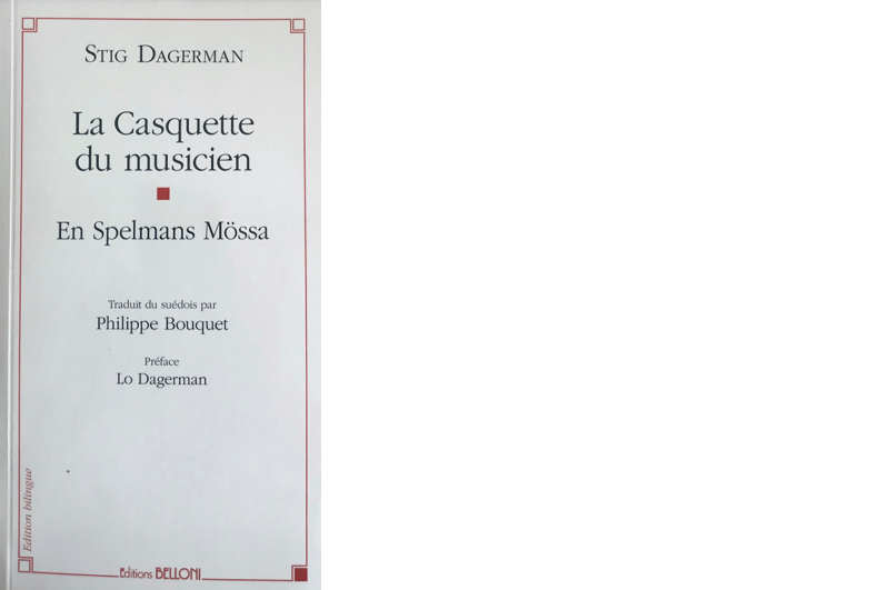 La casquette du musicien de Stig Dagerman Couverture de livre